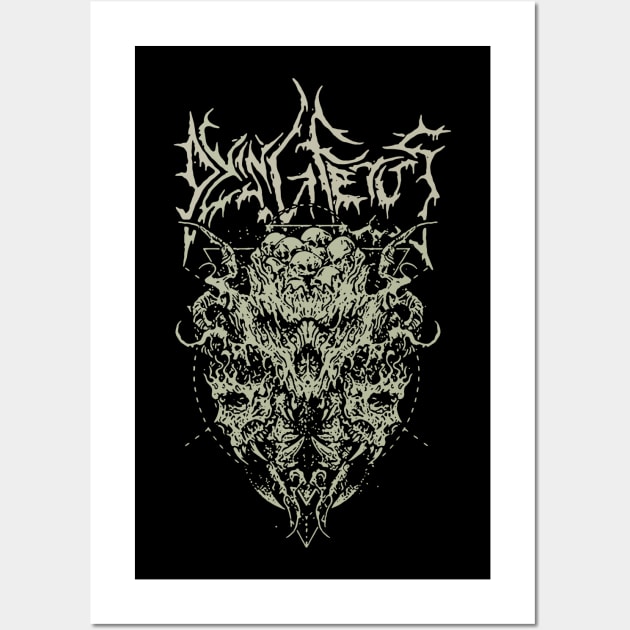 dying-fetus-high-resolution Wall Art by patient whirl